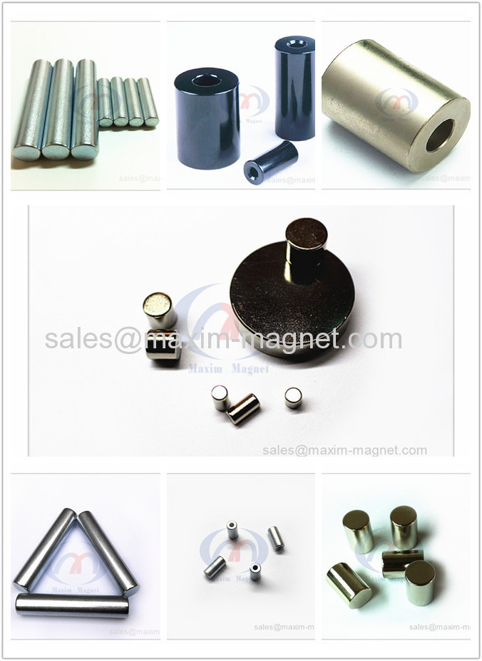 Tubo magnético del neodimio de epoxy negro